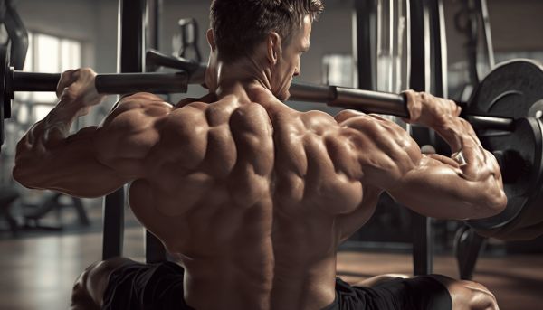Avoir un dos musclé grâce au tirage horizontal à prise large